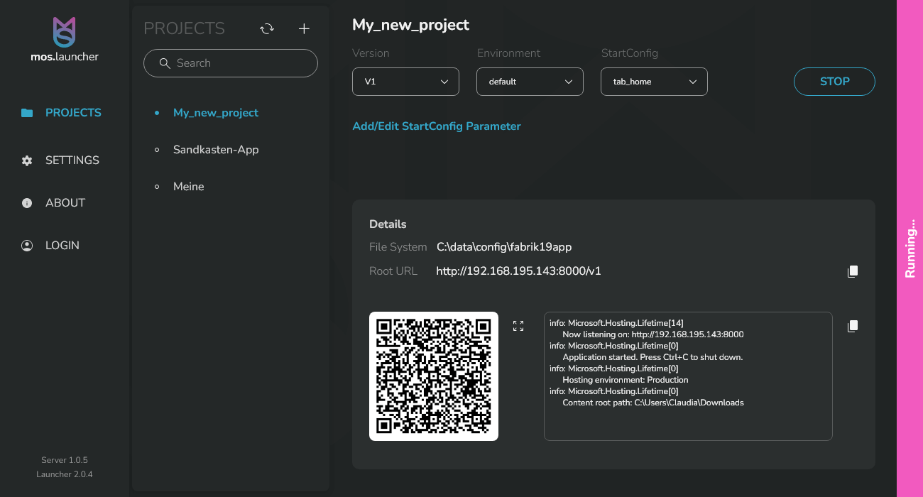 mos.launcher Screenshot